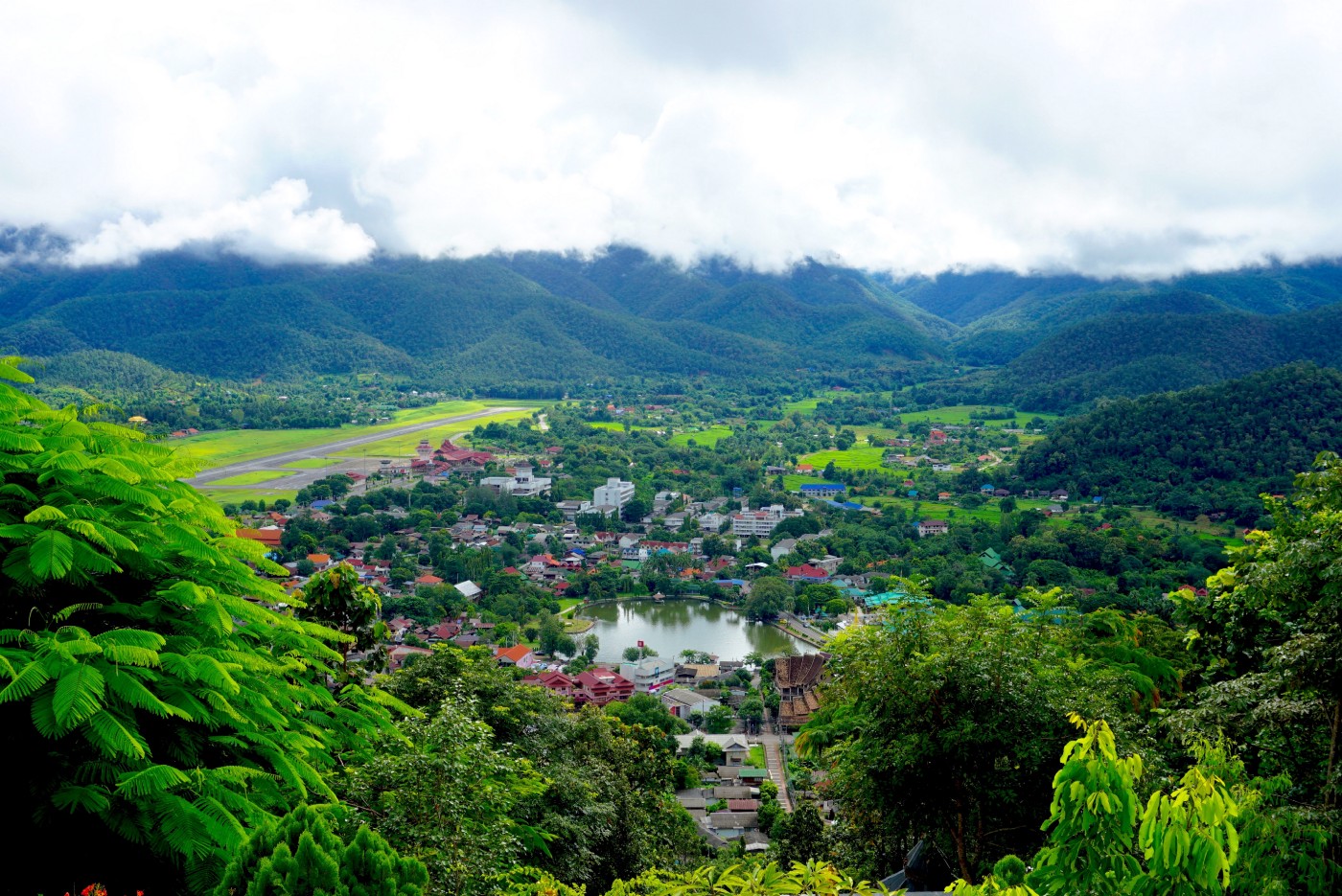 Mae Hong Son from Wat Phrathat Doi Kongmu temple